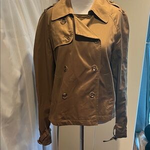 Apt. 9 Tan Double-Breasted Trench Coat